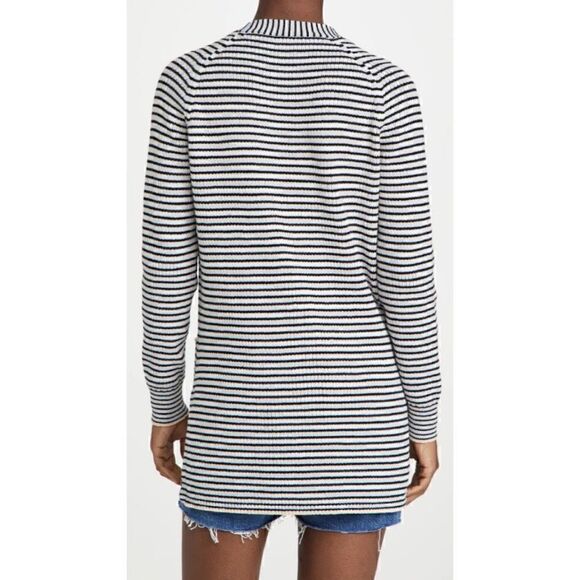 A.L.C Caspian striped Button Front cotton-blend cardigan - Picture 3 of 15